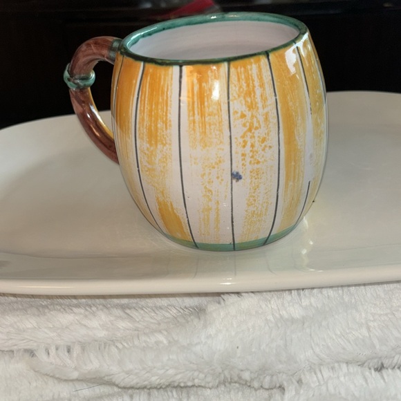 Vintage Italian F.s. Faone Scardin Majolica
Pottery Barrel Coffee Mug Cup 1 of 6 - Picture 6 of 9